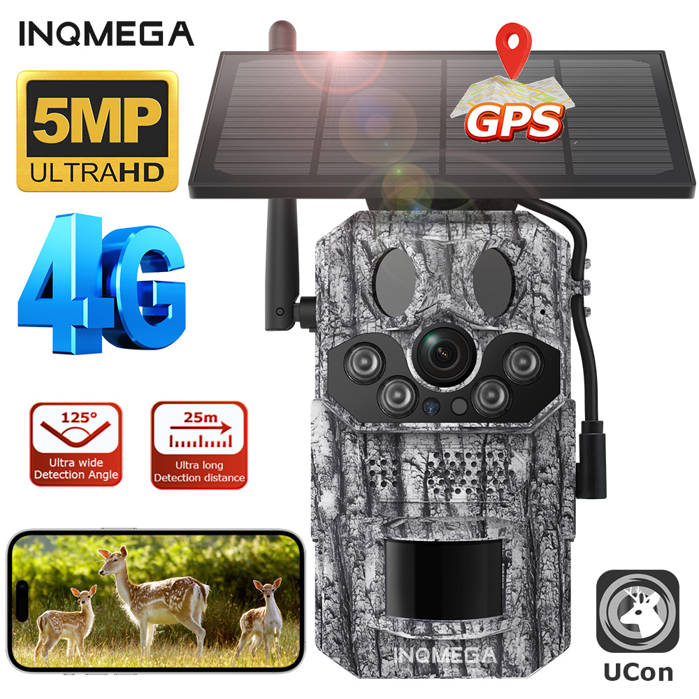 Trail Camera Infrared - INQMEGA4G 2K 5MP PIR Bewegungsaktivierte Triggerzeit