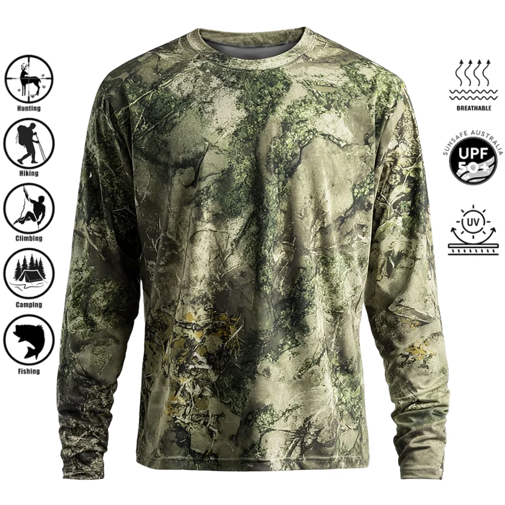 Herren Langarm-T-Shirt aus Pol – Outdoor Hunting Prints Bewertung und Preis